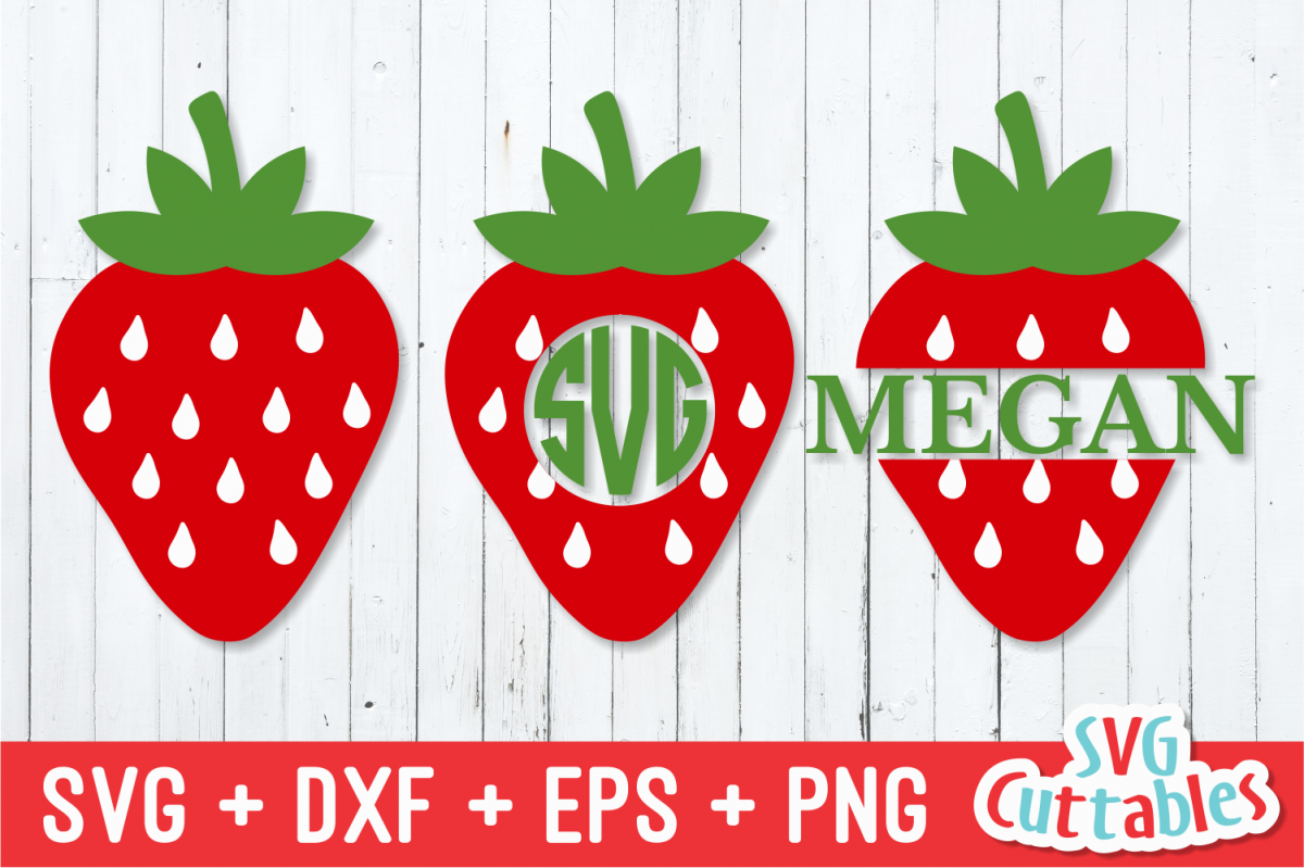 Download Strawberry | Monogram Frame | SVG Cut File