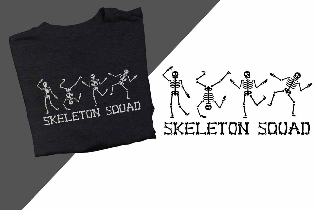 Skeleton Squad Halloween Printable example image 1