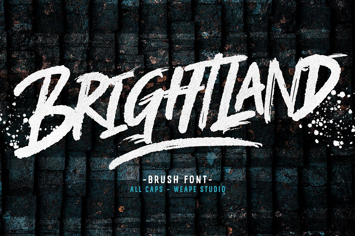 Brightland Brush Font example image 1