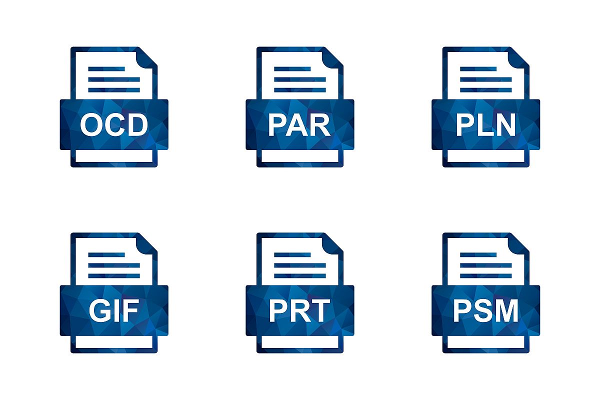 Set Of File Formats Icons example image 1
