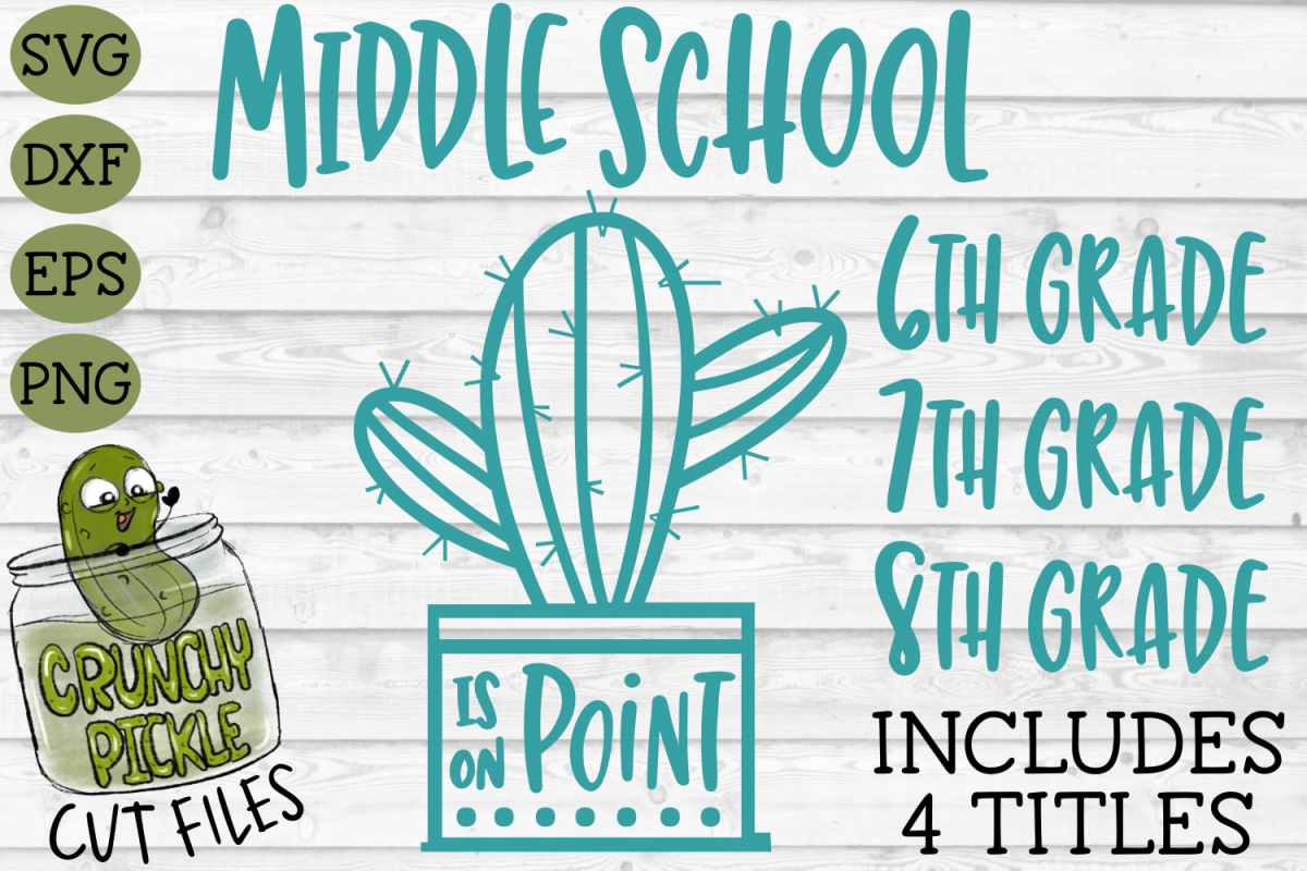 Cactus Middle School Grades on Point SVG example image 1
