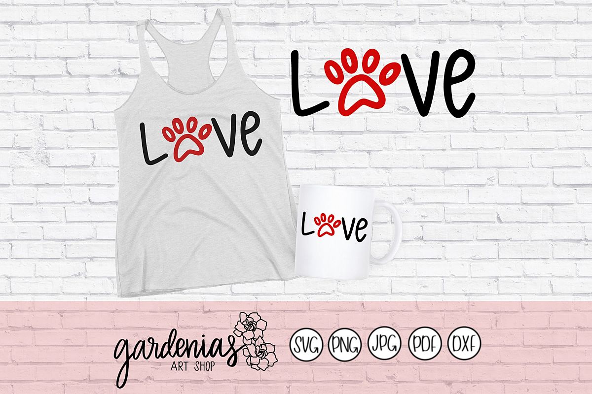 Love Paw Print example image 1