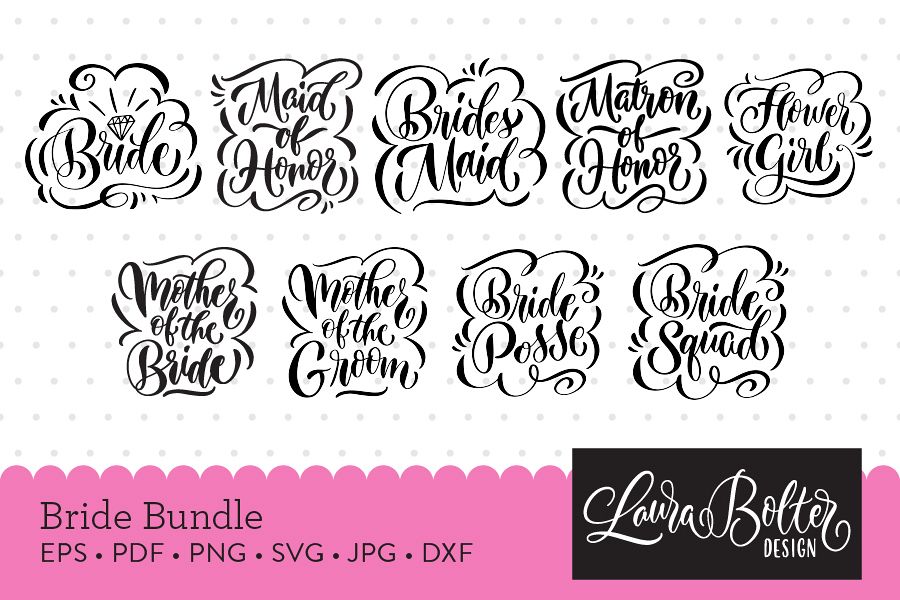 Bride Cut File Bundle example image 1
