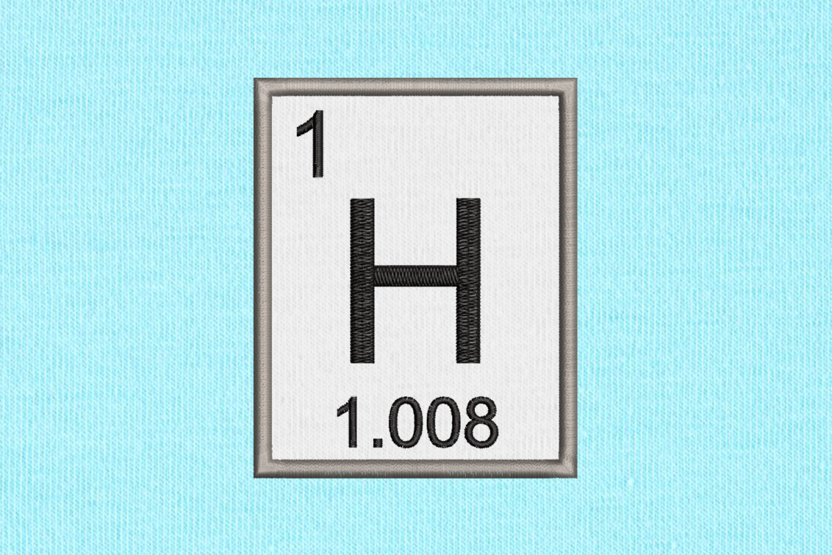 H водород. Водород картинка элемента. Элемент 01. Элемент № 1.