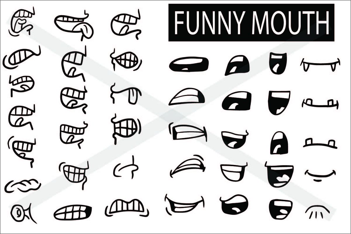 Mouth Cartoon Set - SVG EPS JPG P example image 1