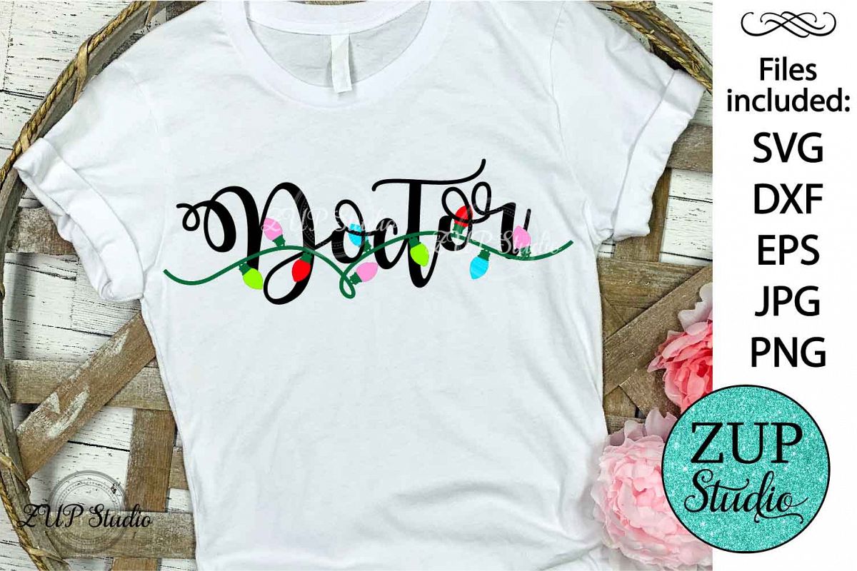 Doctor Christmas Digital Cutting files file 519 example image 1