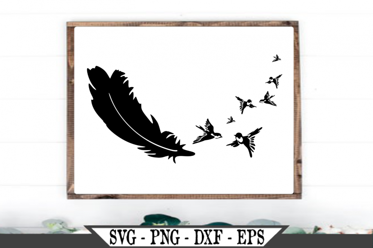 Download Memorial Birds With Feather SVG