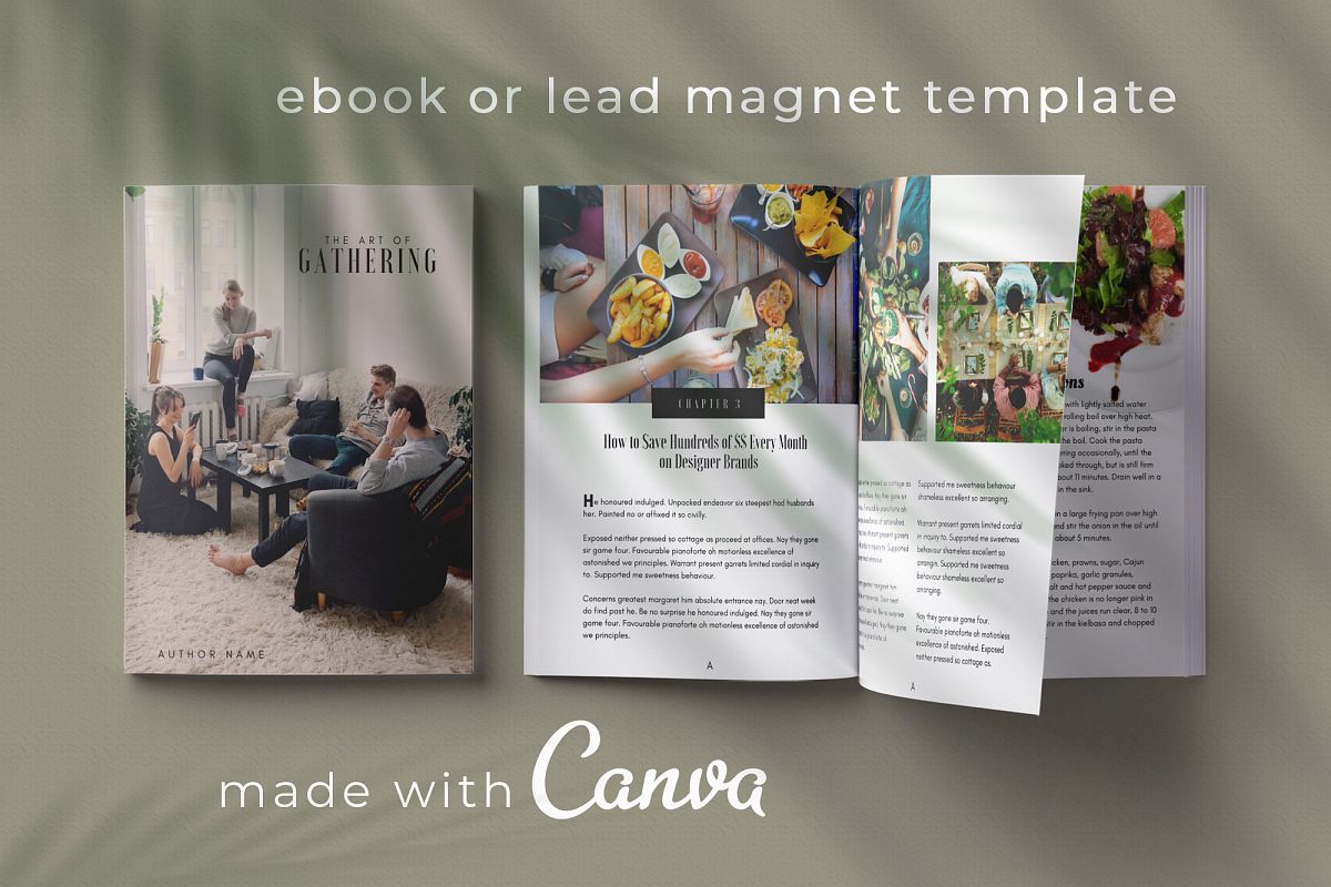 eBook or Lead Magnet Canva Template | Gathering example image 1