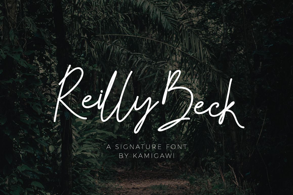 Reilly Beck - Signature Font example image 1