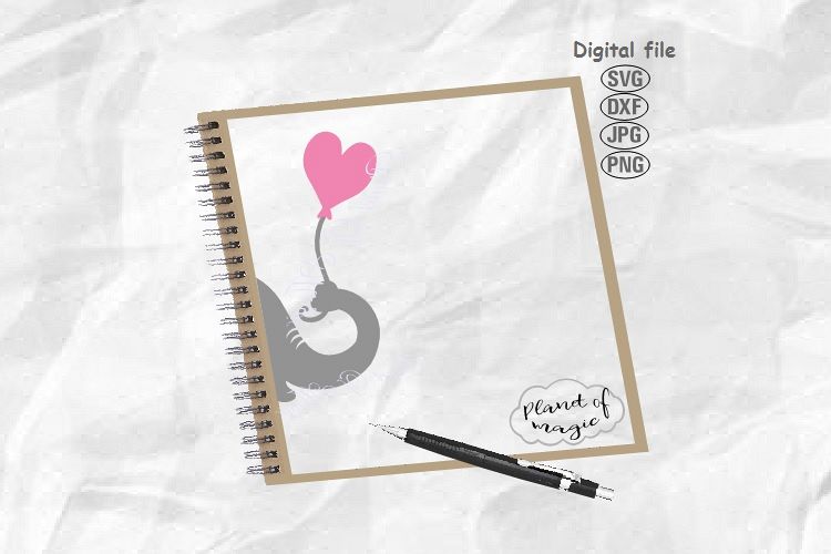 Elephant Svg, Elephant Snout Svg, Balloon Svg, Elephant Nose example image 1