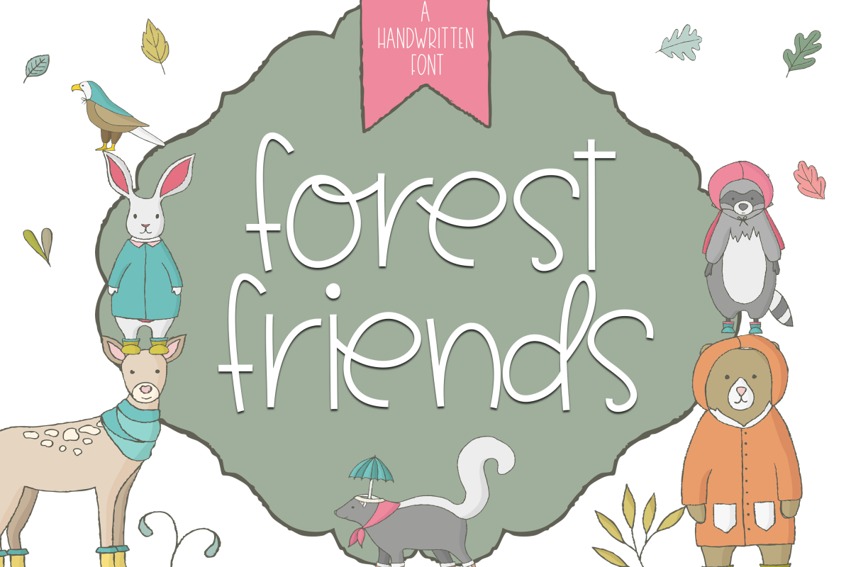 Forest Friends - A Handwritten Font example image 1