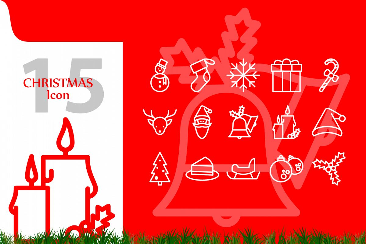 Christmas Icon set example image 1