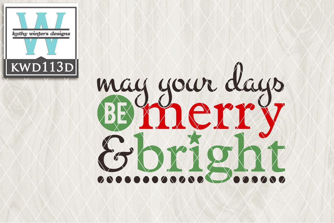 Christmas Cutting File KWD113D example image 1