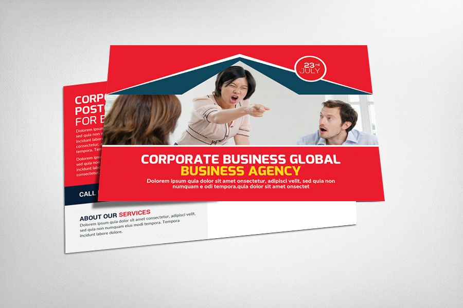 Global Business Postcard Template example image 1