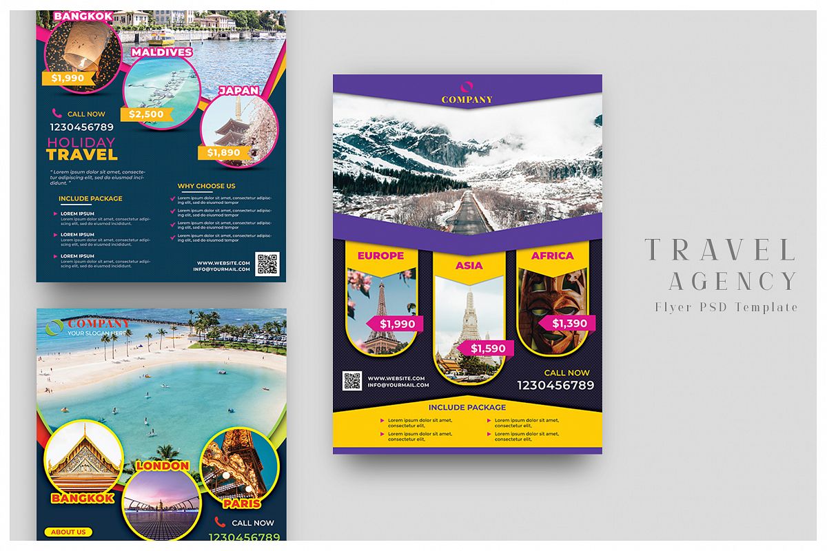 Travel Agency Flyer Template example image 1