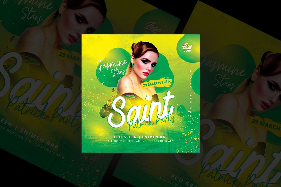 Saint Patrick Party Flyer example image 1