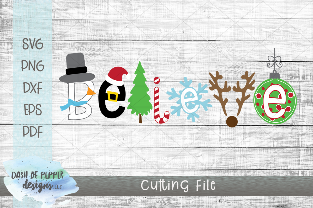 Believe SVG - A Christmas SVG example image 1