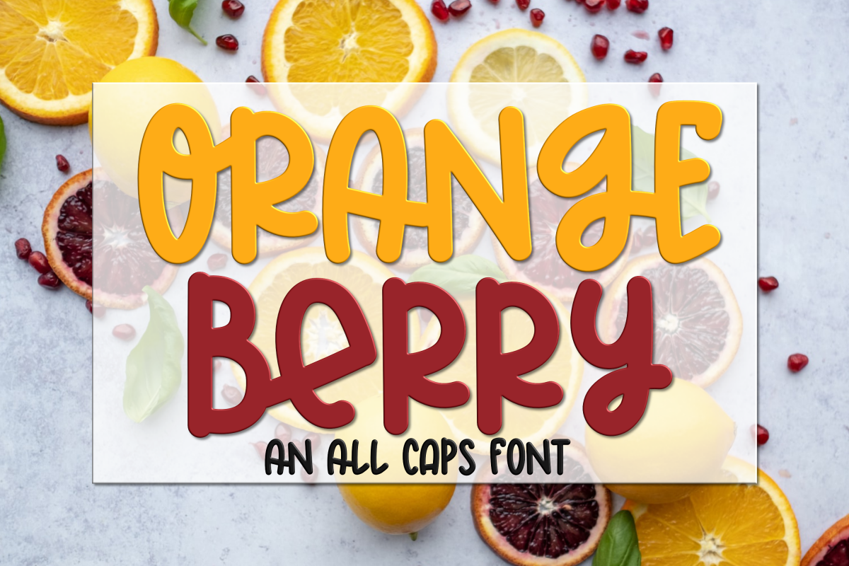 Orange Berry - An All Caps Font example image 1