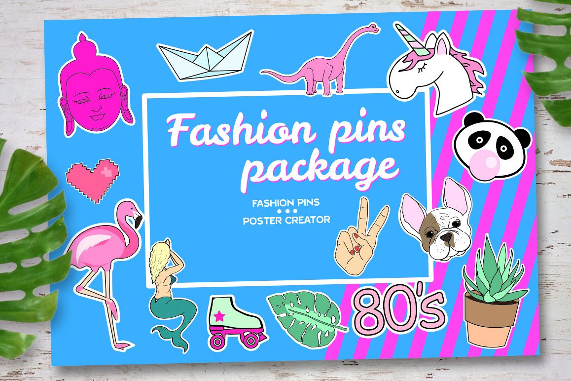 Fashion pins package example image 1