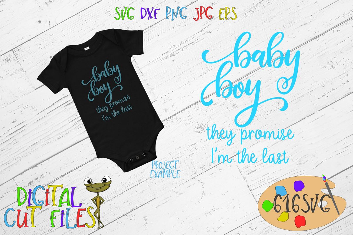 Baby Boy They Promise I'm The Last SVG example image 1