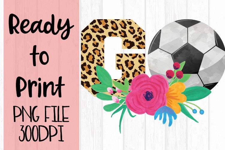 Soccer Go Leopard Ready to Print example image 1