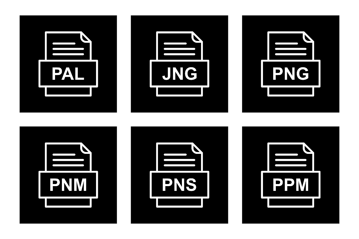 Set Of File Formats Icons example image 1