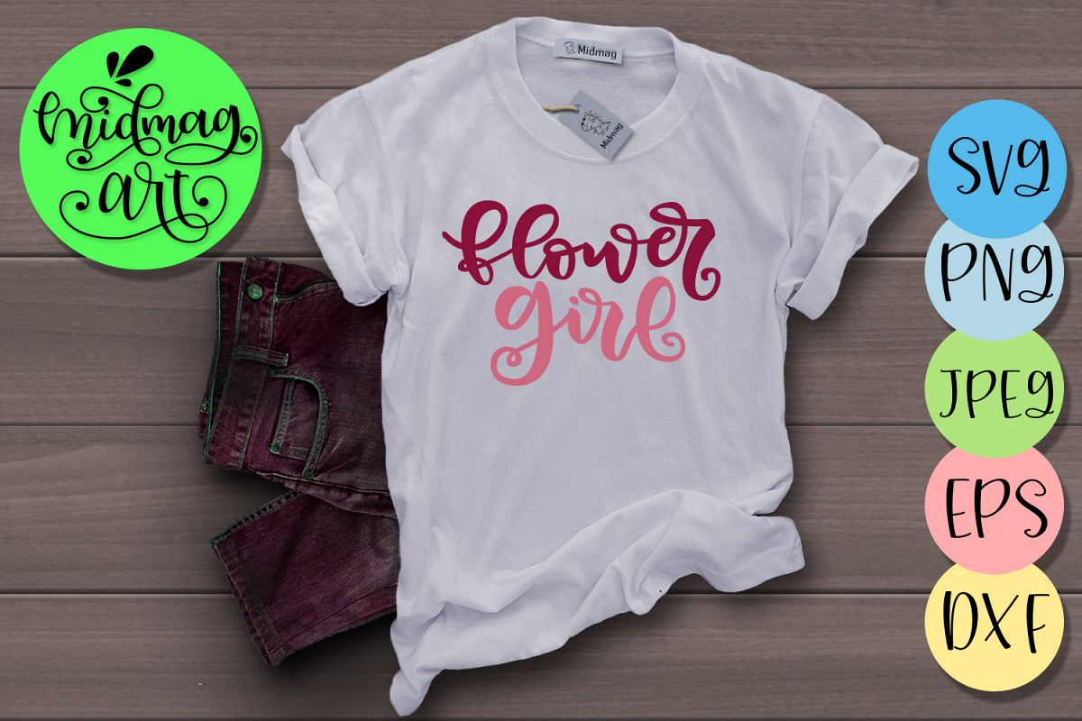 Flower girl svg, engagement svg example image 1