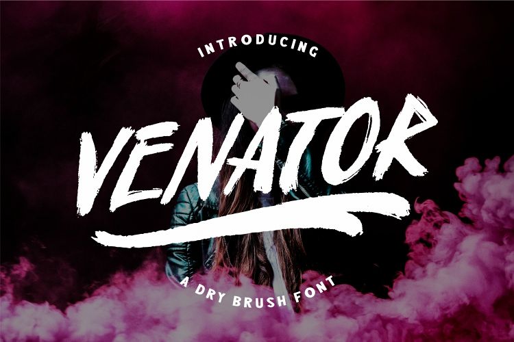 VENATOR Brush Font example image 1