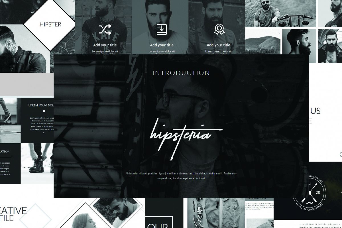 Hipsteria Business Keynote Template example image 1