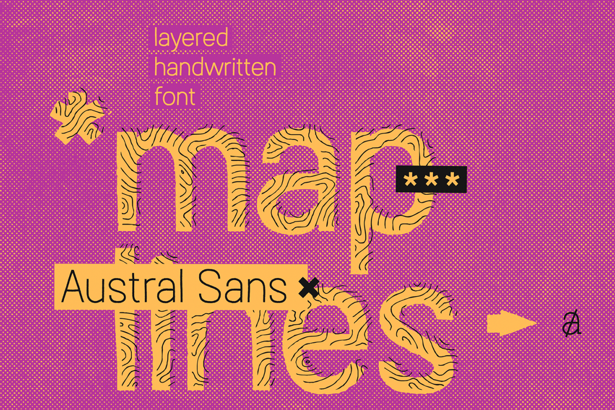 Austral Sans Maplines example image 1