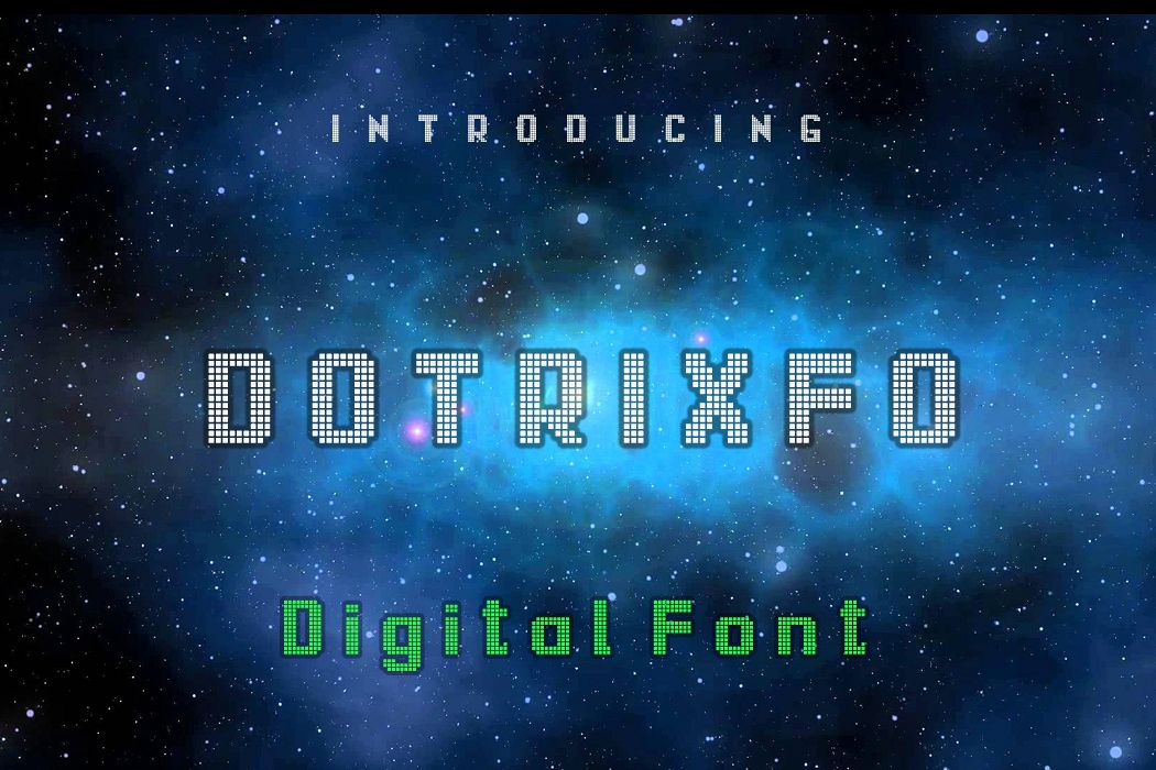 Dotrixfo Font example image 1