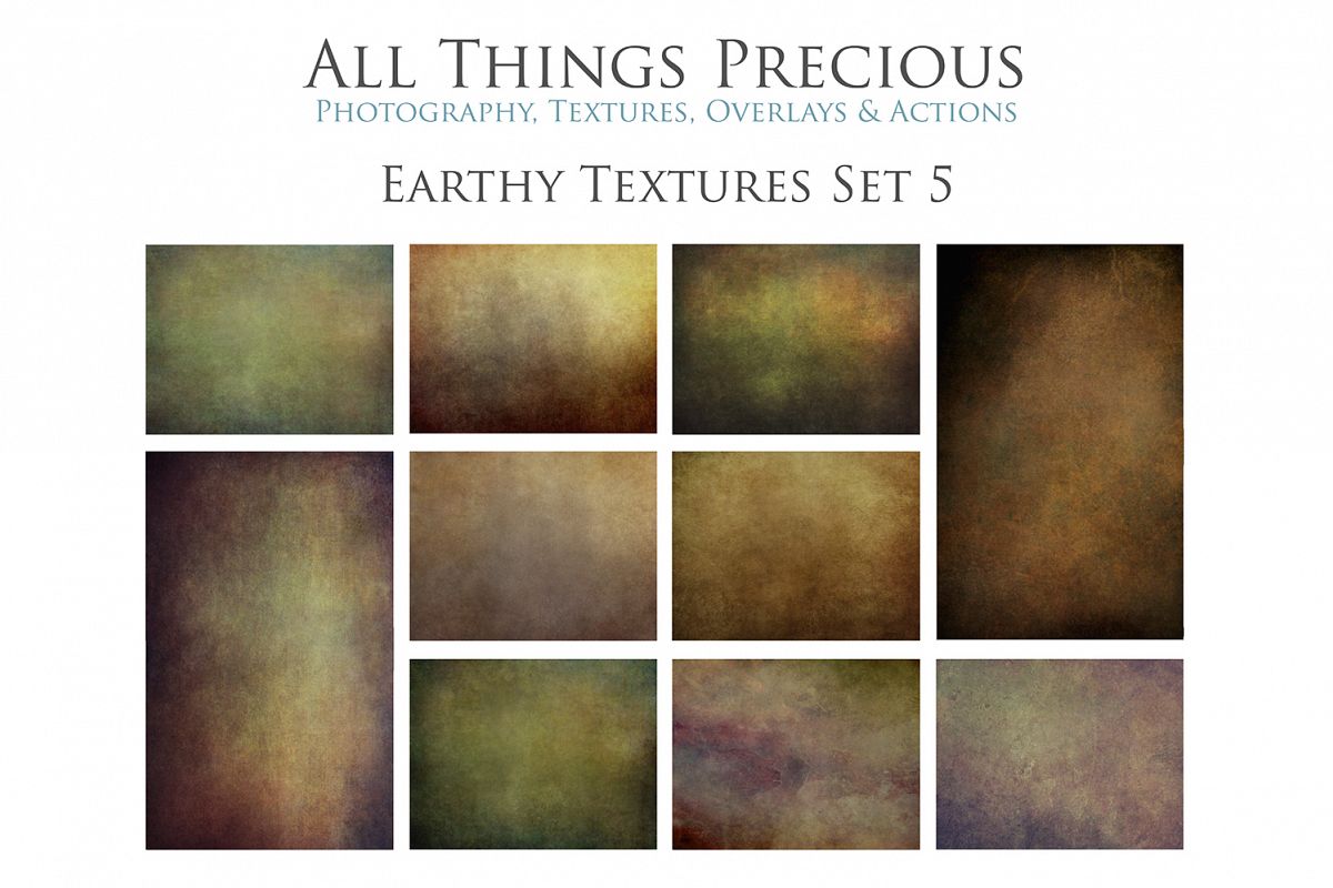 10 Fine Art Earthy Textures SET 5 example image 1