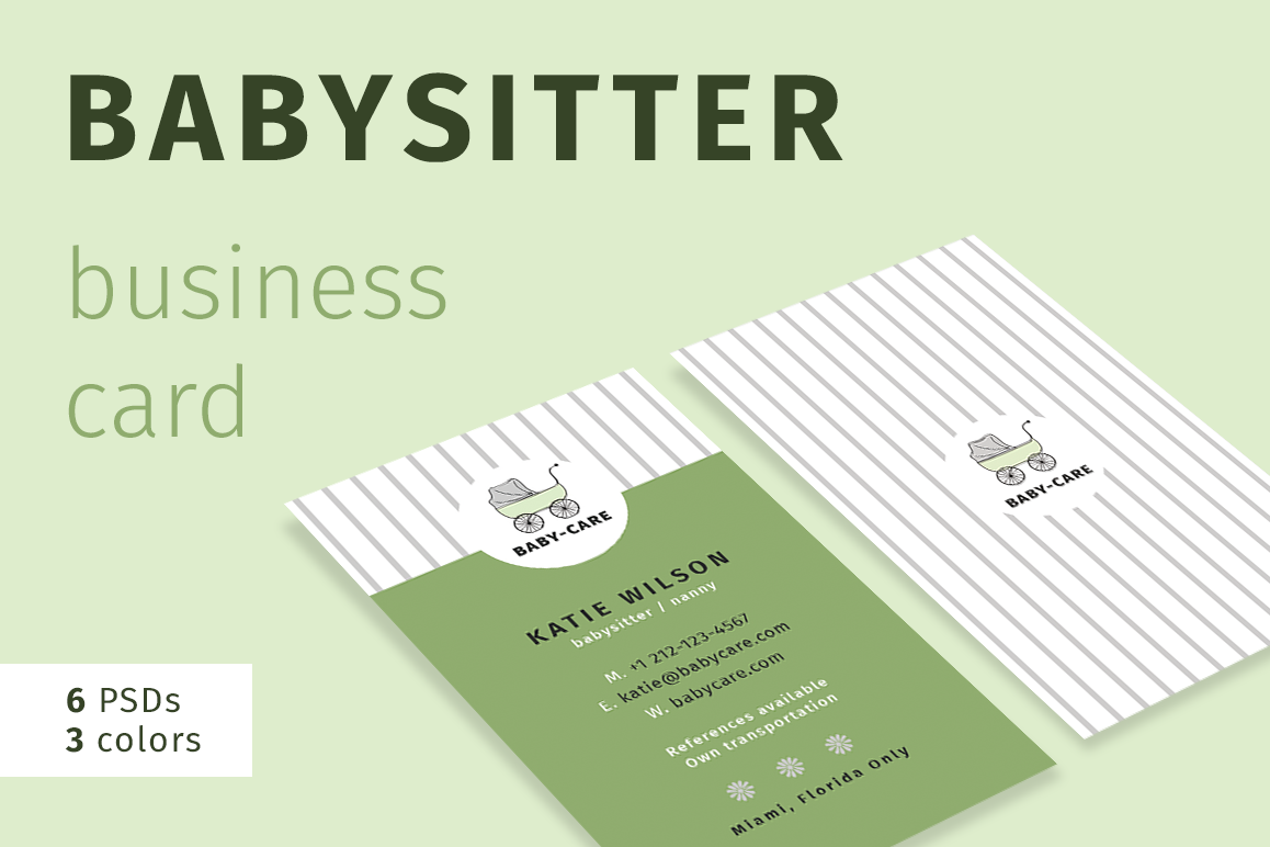 Babysitter Business Card