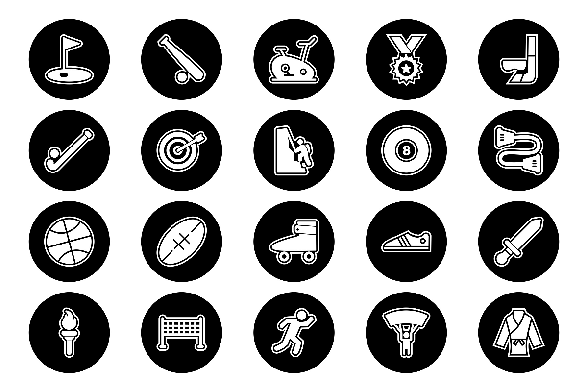 Set Of Sports And Game Icons example image 1