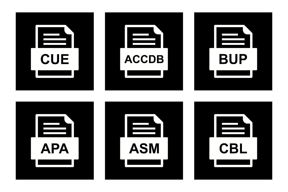 Set Of File Formats Icons example image 1