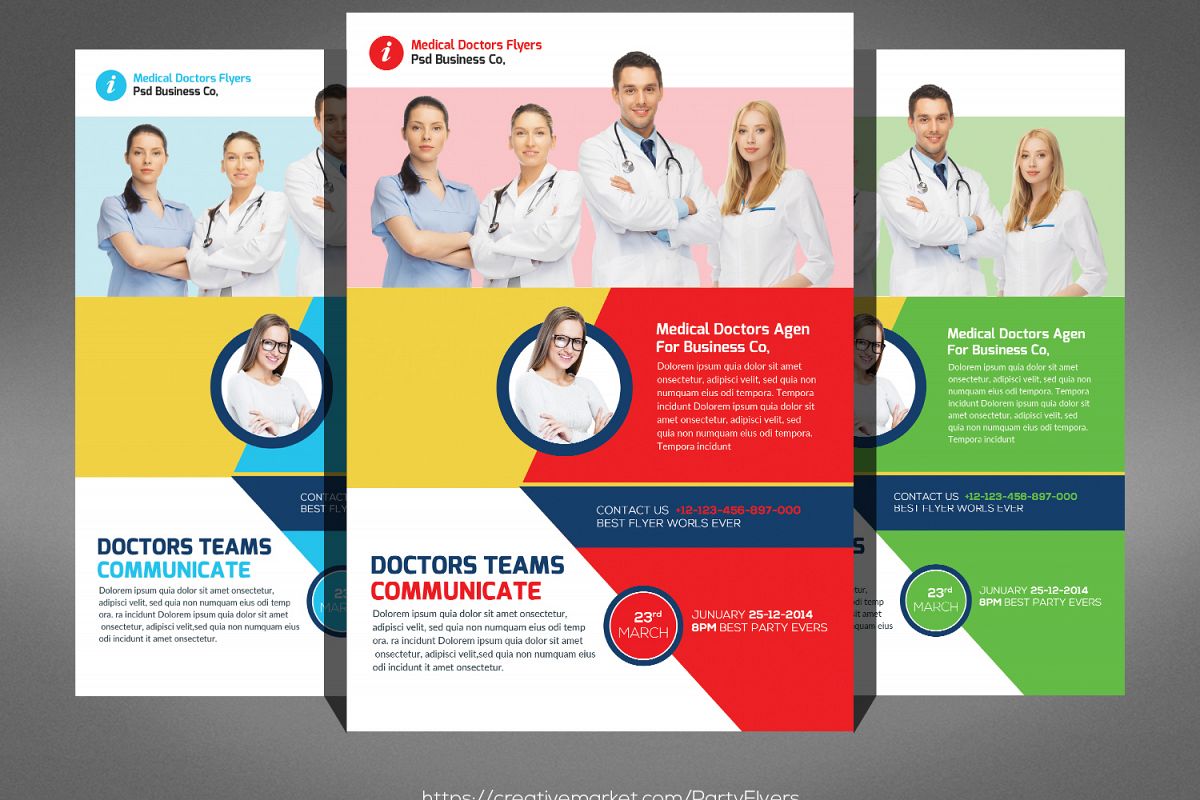 Medical Doctors Flyer psd example image 1