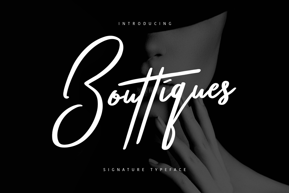 Bouttiques Signature Font example image 1