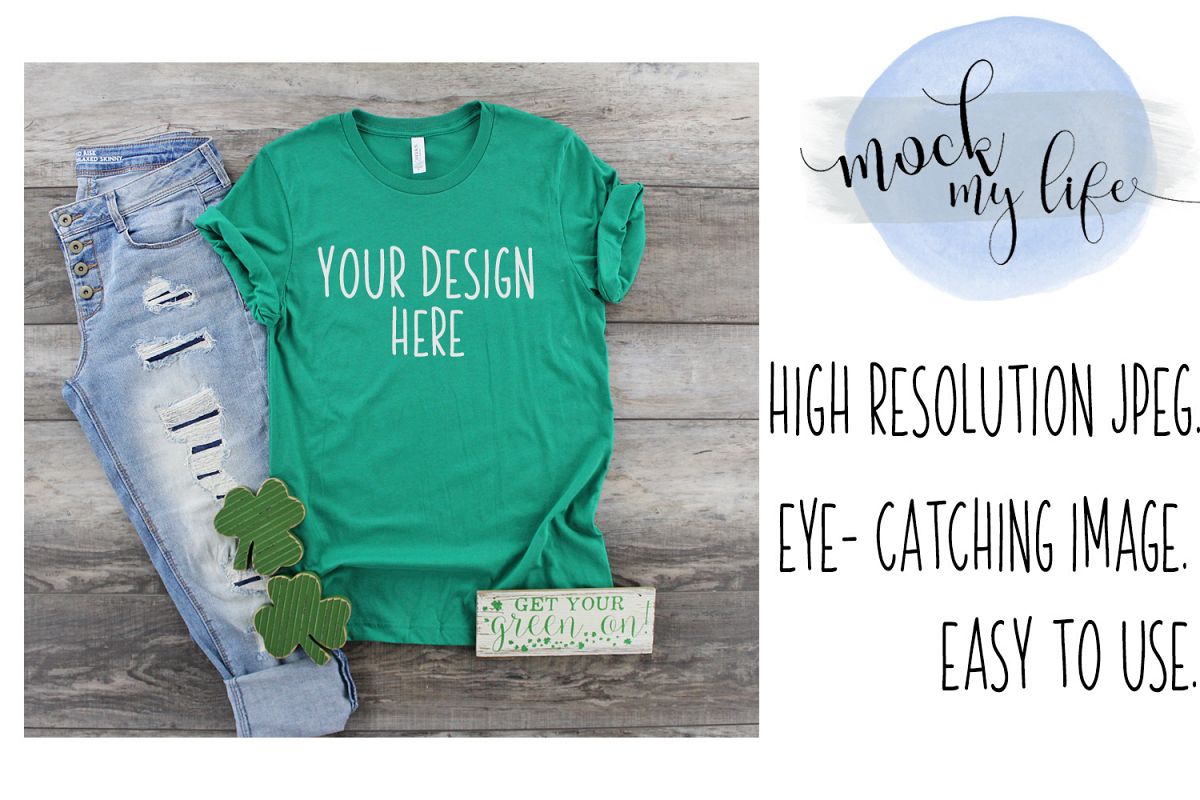 Bella Canvas Mockup / Plain Shirt Mock up example image 1