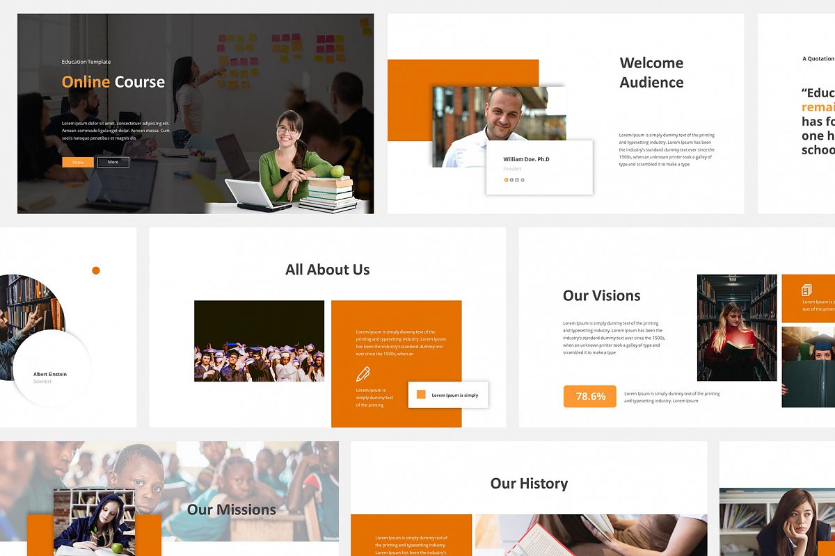 Online Course Powerpoint Template example image 1