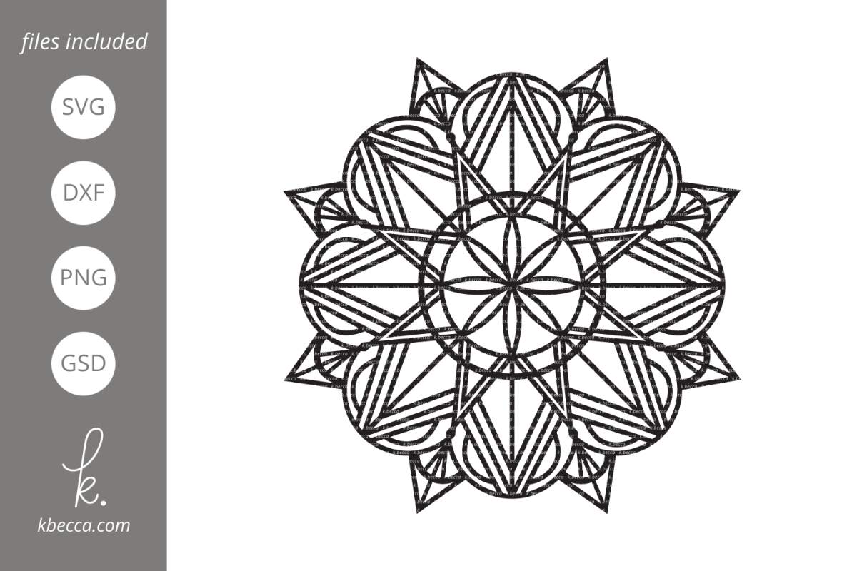 Deco Mandala SVG Cut Files example image 1