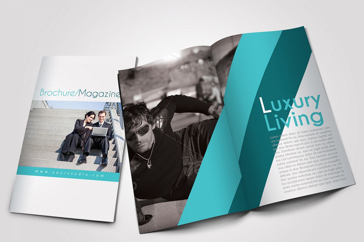 12 Pages Professional Business Bifold Brochure example image 1
