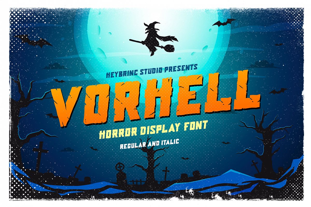 Free Vorhell Horror Script Fonts