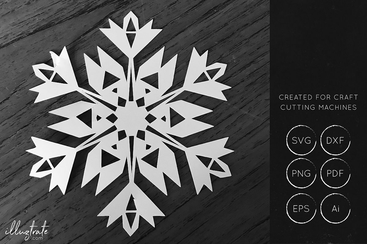 Snowflake SVG Cut File - Christmas SVG - Snowflakes example image 1