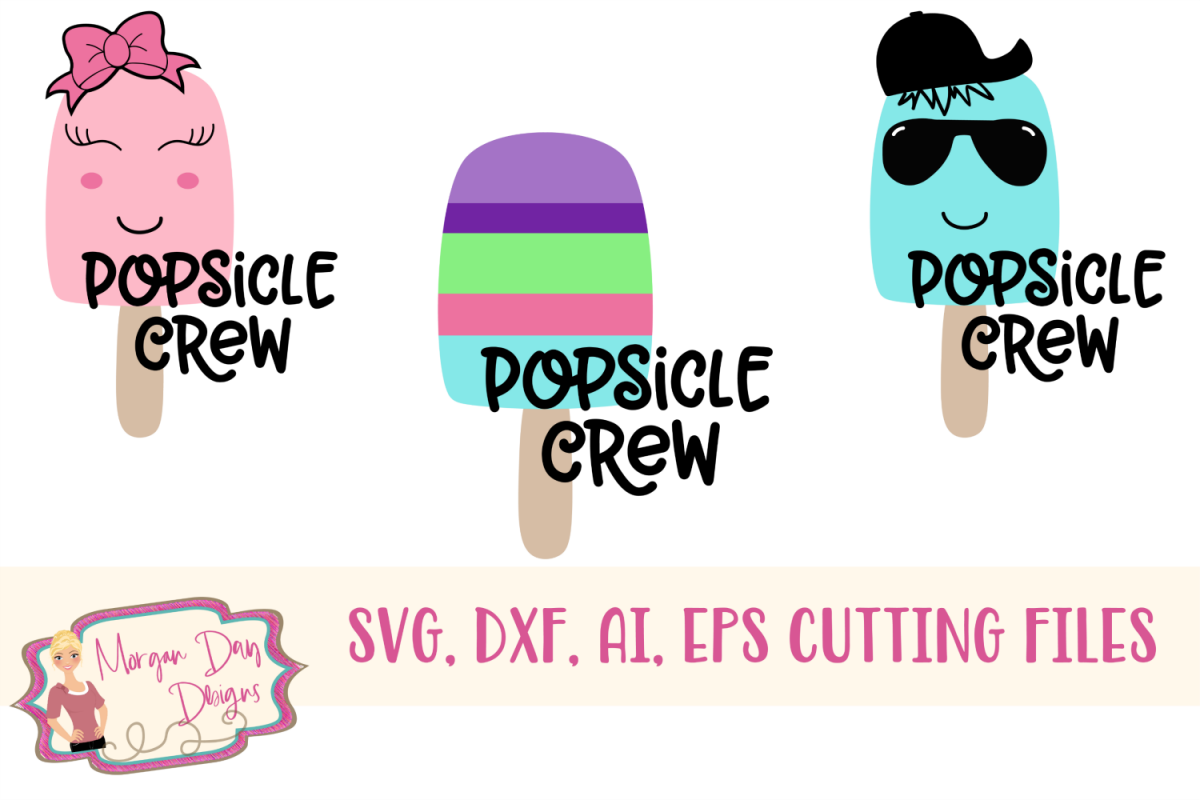 Popsicle Crew - Summer - Kids SVG, DXF, AI, EPS example image 1