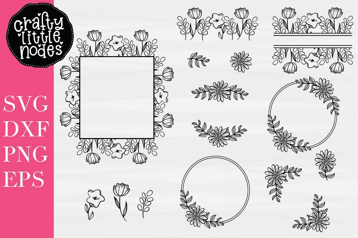 Floral Design Bundle - Perfect For Sign Making! - 15 SVG's example image 1