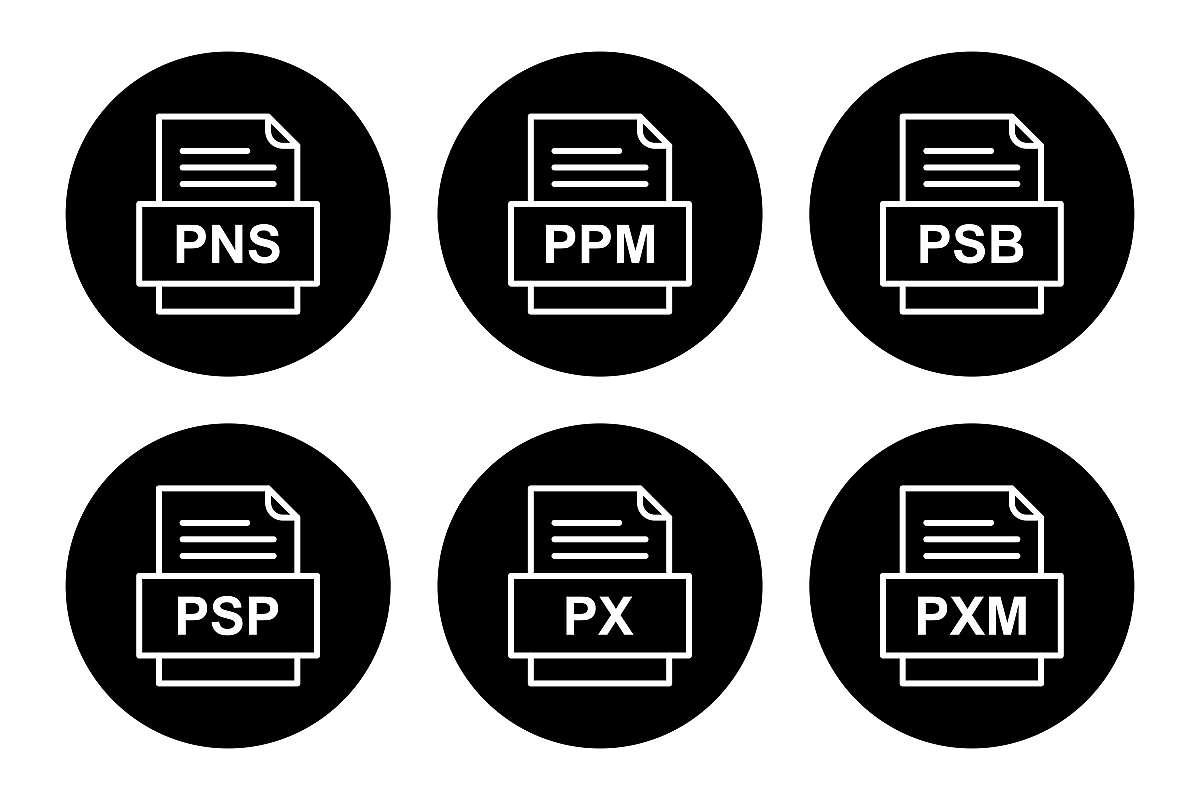 Set Of File Formats Icons example image 1