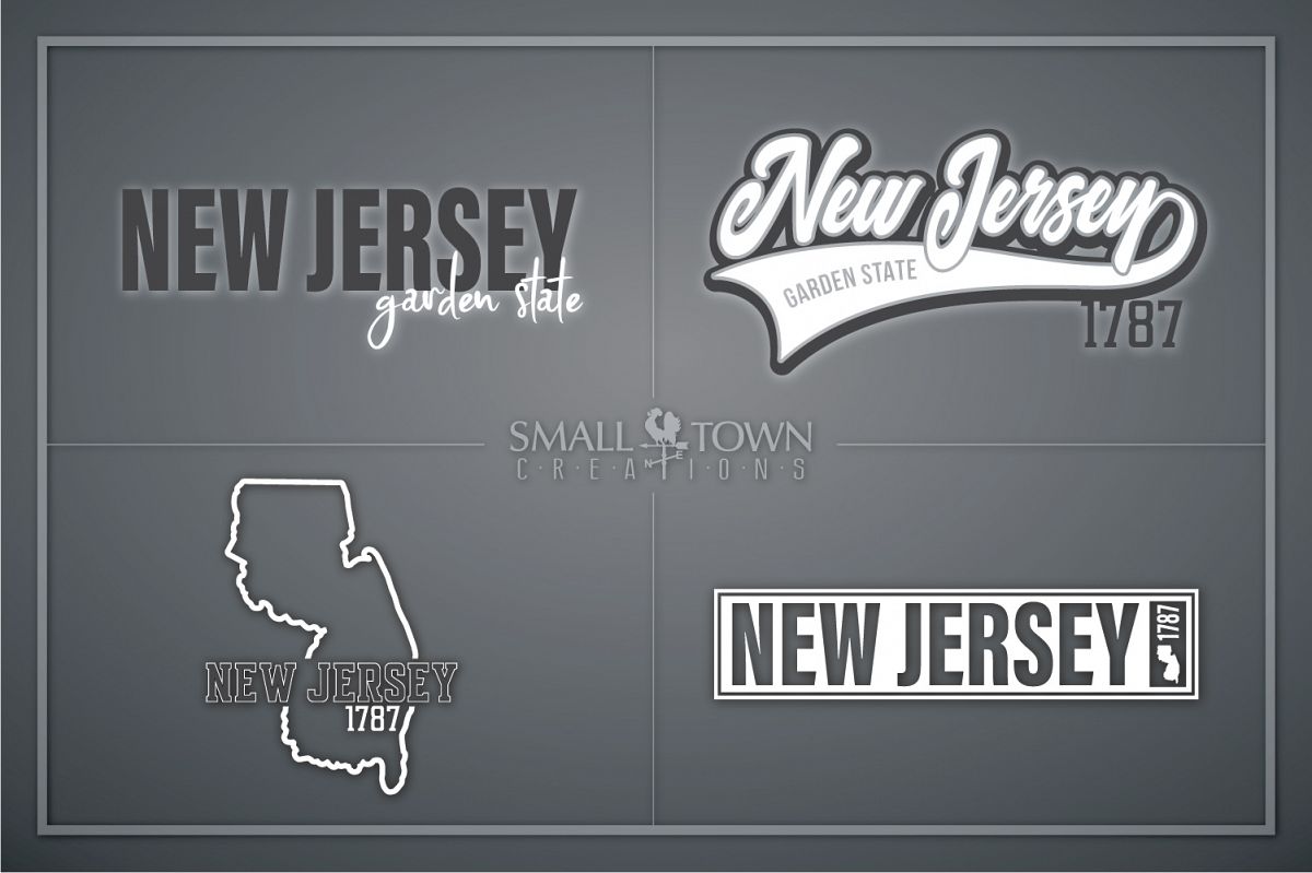 New Jersey, Garden State - slogan, PRINT, CUT & DESIGN example image 1