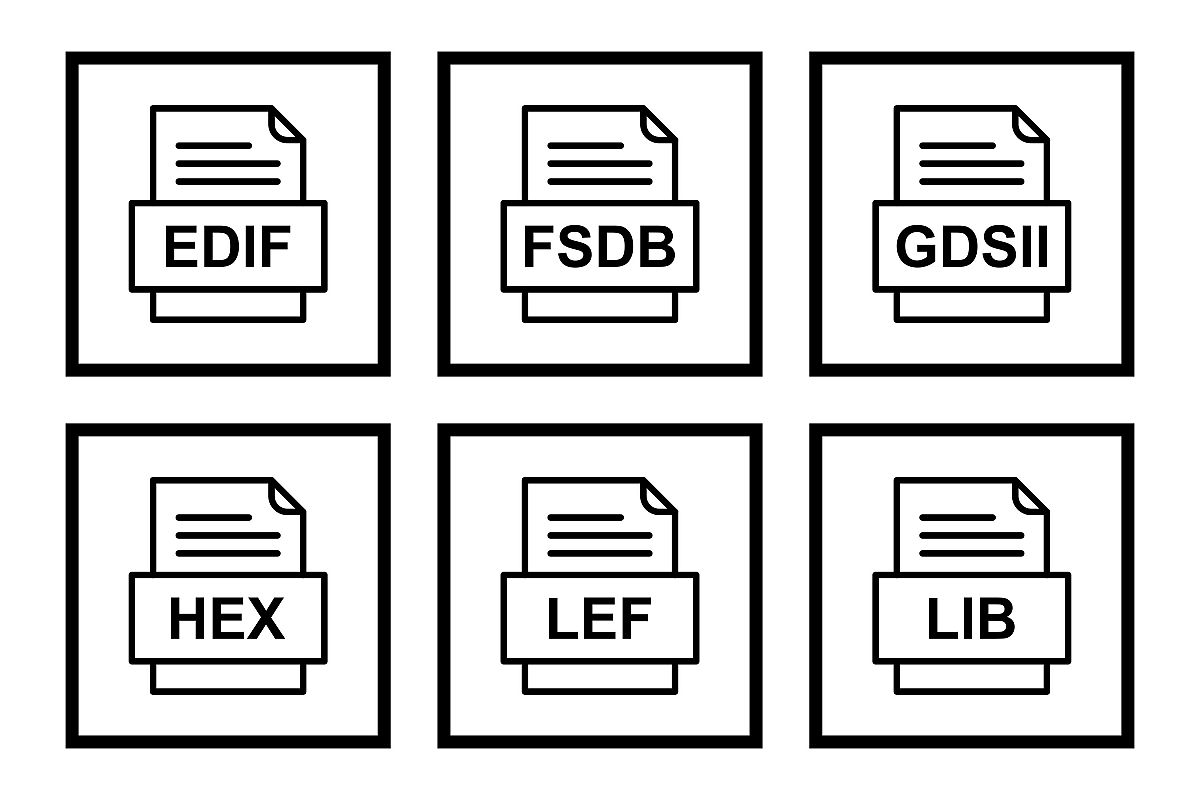 Set Of File Formats Icons example image 1