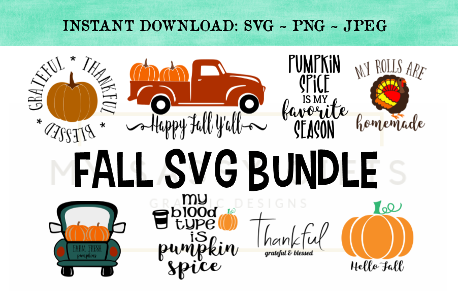Funny Fall or Autumn Harvest Season SVG Bundle example image 1