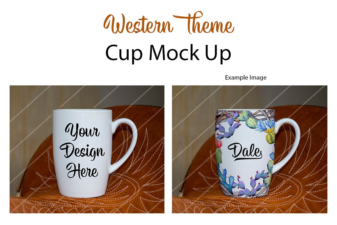 Cup Mock Up - Western Theme example image 1